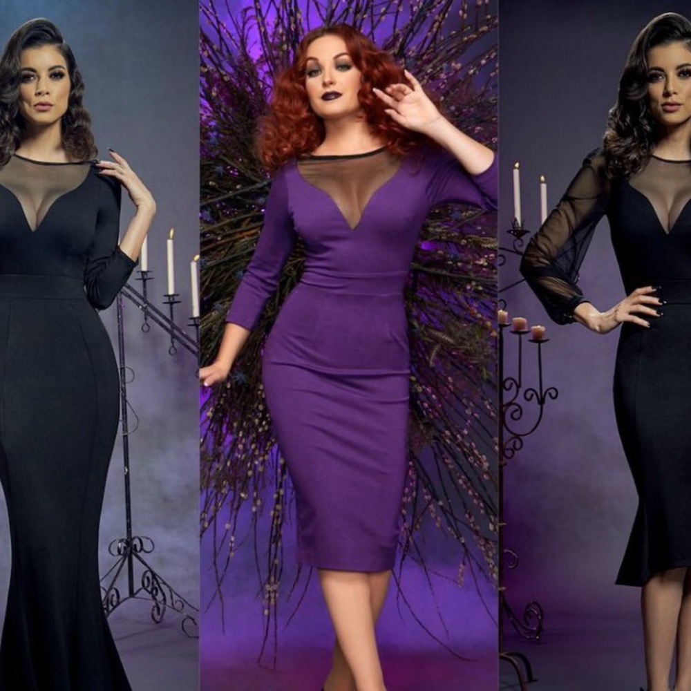 Pinup Girl Clothing x Elvira Wiggle dress!